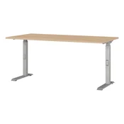 Pisalna miza z nastavljivo višino z mizno ploščo v hrastovem dekorju 80x160 cm Downey – Germania