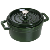 Casserole kozica COCOTTE, 28 cm, s parnikom, bazilika, lito železo, Staub