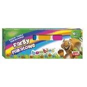 BAMBINO Komplet plakatnih barv Bambino - 10 barvnih odtenkov, 20 ml, (22138269)
