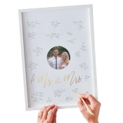 ginger ray spominski okvir za goste wedding mr & mrs