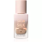 Makeup Revolution Skin Silk Serum Foundation lahki tekoči puder s posvetlitvenim učinkom odtenek F7 23 ml