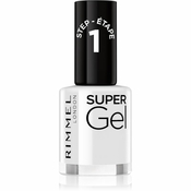 Rimmel Super Gel gel lak za nokte bez korištenja UV/LED lampe nijansa 001 Basic B 12 ml