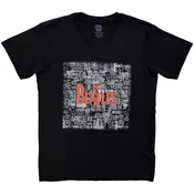 The Beatles Tickets & Logo (Puff Print) Black M Majica