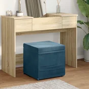 vidaXL Stolica Modra 41 x 41 x 40 cm Samet in Umetno Leseno