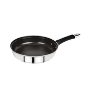 Bergner Ponev z neprilagodljivo površino BASTER 28 cm iz nerjavečega jekla