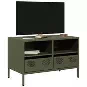 TV ormarić maslinastozeleni 68x39x43,5 cm hladno valjani čelik