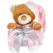 Cangaroo Baby cebe 90-75cm sa plišanom igrackom addie bear pink ( CAN1657 )