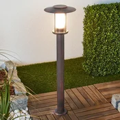 Lindby LED-svetilka Pavlos, 76 cm, barva rje, nerjaveče jeklo - Podeželska hiša/Rustikalna - rjavo rjava, prosojna, bela - Kovina