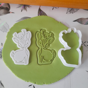 KREATIVNI SLATKIŠI Modla za kolace i ukrase Irvas, 10 cm, Bela
