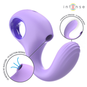 Intense Baxter Dual Vibrator & Stimulator with Remote Violet