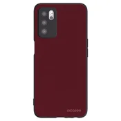 Silikonski črni ovitek za OPPO A16 - Burgundy red
