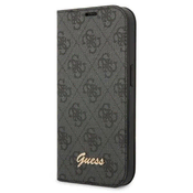 Maska na preklop Guess PC/ TPU 4G Metal Camera Outline Book za iPhone 14 Pro crna.