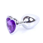 Gardj Europe MyLove Toys – Srebrni nakit Srčni PLUG – Vijoličen