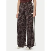 adidas Spodnji del trenirke Adidas Spw Wide Leg Trousers KV0910 Rjava Loose Fit
