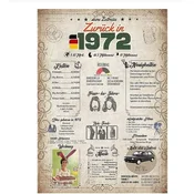 shumee RETRO PLAKAT SPOMINEK LETNIK 1972 NEMŠKI 20X25CM