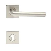 Okovje za vrata COBRA VISION-S (IN - inox), gonilka levo/krogla pritrjena, Odprtina za cilindrični vložek PZ, COBRA IN (nerjaveče jeklo)