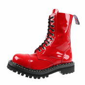 Usnjen škorenj unisex - STEADY´S - STE/10_glossy red
