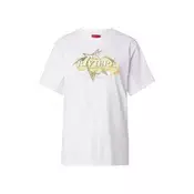 HUGO Majica Vintage  apno / travnato zelena / bela