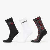 Nogavice Hugo Boss 3-Pack Qs Valentine Cc Excalibur Grey 40-46