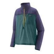 Ženska jakna Patagonia Houdini Stash 1/2 Zip, wetland modra s solsticijsko vijolično (M)