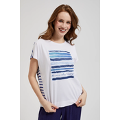 Marisse Womens Blouse L-Ts-4369 White