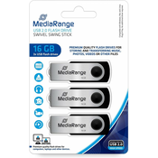 USB KLJUČ 16GB 1/3 MEDIARANGE 2.0