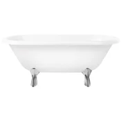Casa Padrino Art Nouveau bathtub white/silver 170 cm - Freestanding retro style bathtub