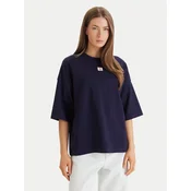 Calvin Klein Jeans Majica LV047D204G Vijolična Oversize