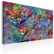 Slika - Map: Jackson Pollock inspiration 120x80