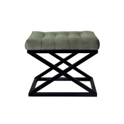 Atelier del Sofa Tabure 50x42x40cm, Crno-Zeleno