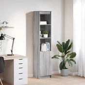 Visoka ploca siva Sonoma 37,5x35x180 cm izradeno drvo