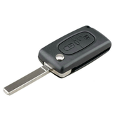 CAR 888 ACCESSORIES Kucište oklop kljuca 2 dugmeta Va2/Ce0523 za Peugeot/Citroen crno