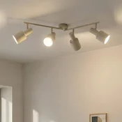 Lindby stropni reflektor Ovelia, bež, 80 cm, 4-svetlobni, E27 - Dnevna soba/jedilnica - Sodobni - Kovina