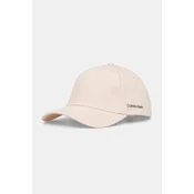 Bombažna bejzbolska kapa Calvin Klein roza barva, K60K612910