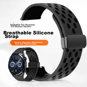 Mashi Zamenska narukvica za pametni sat za Huawei Watch, Crna