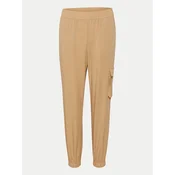 Kaffe Hlače iz tkanine Moria 10552262 Bež Relaxed Fit