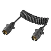 Northix 7-pinski spiralni kabel, 1,5 m PVC, 12 V za luči
