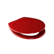 56 038 84 S099: WC deska SANIT 4002 (abumed), Tremoplast, kovinski tečaji, rdeča