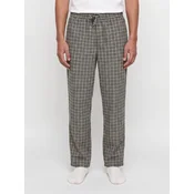JACK & JONES Spodnji del pižame JACRIMON antracit/bela