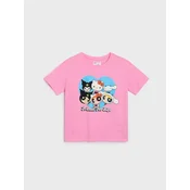 Sinsay - Pamucna majica sa printom Hello Kitty and Friends - roze