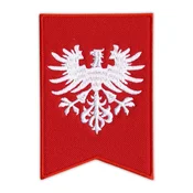 shumee Našitek Zastava Velikopoljske vstaje 1918-1919 - orel brez krone - Samolepilna podlaga - Vezeni našitek/značka/emblem