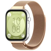 Kovinski pas Techsuit W009 za Huawei Watch Fit 3/Fit 4/Fit 4 Pro/Fit 5/Fit 5 Pro - rose gold