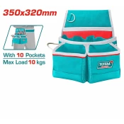 TOTAL Pojas za alat, nosivost 10kg, 10džepova 35x32cm