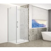 Pravokotni zaslon TRINITY CHROME 800x1000 mm, mat steklo, desno - 800x100 cm - Gelco - TRINITY - 36 - Pravokotne tuš kabine - 800 - 2000 - 1000 - 8 - 14