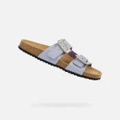 Purple Womens Slippers Geox Brionia R - Womens