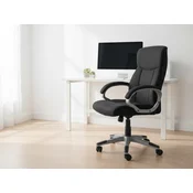 Proizvod sa nedostatkom - OUTLET - Kancelarijska fotelja 611382 Crni stof 650x720x1110(1210)mm ( 755-840 )