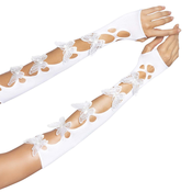 Leg Avenue Butterfly Arm Warmers 2674 White