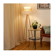 Brilagi - Podna lampa DENVER LUNETA 1xE27/15W/230V bež/braon/krem