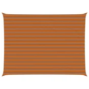 Vidaxl Sončno platno Oranžna in Rjava 8 x 6 m 100% poliester Oxford