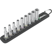 WERA 1/4 komplet nasadnih ključev, 9 kosov (5-13 mm, 5.5 mm), 50 mm